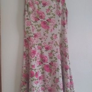 H&M Pink and White Floral Dress